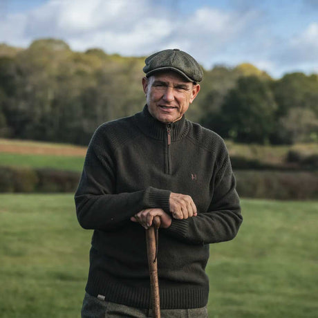 HARKILA Vincent Merino Half Zip Pullover - Mens - Rosin