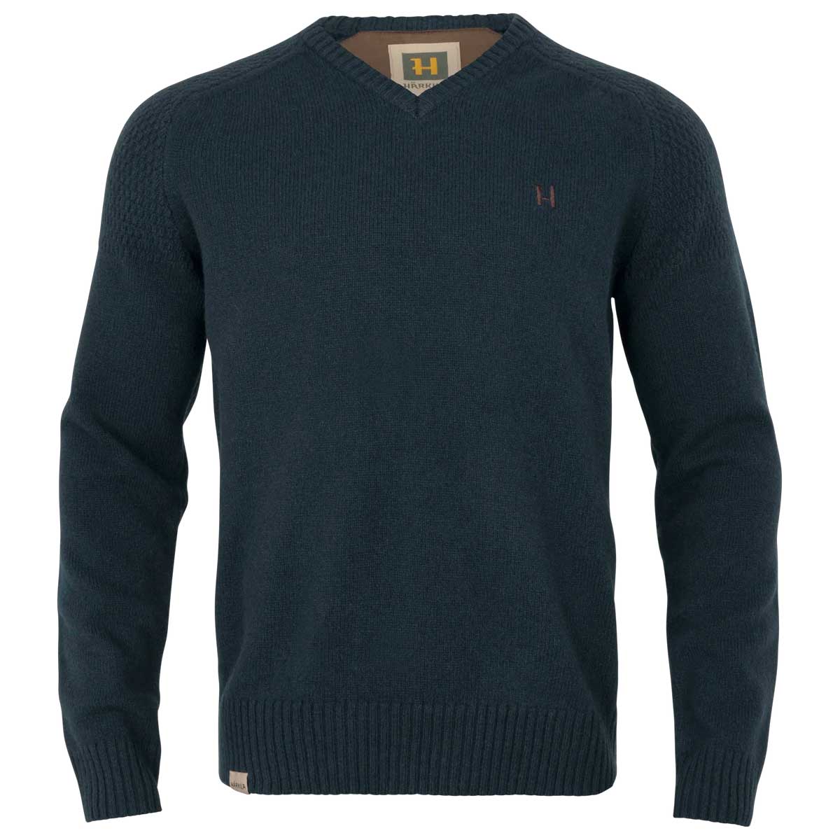 HARKILA Vincent Merino V-Neck Pullover - Mens - Dark Navy