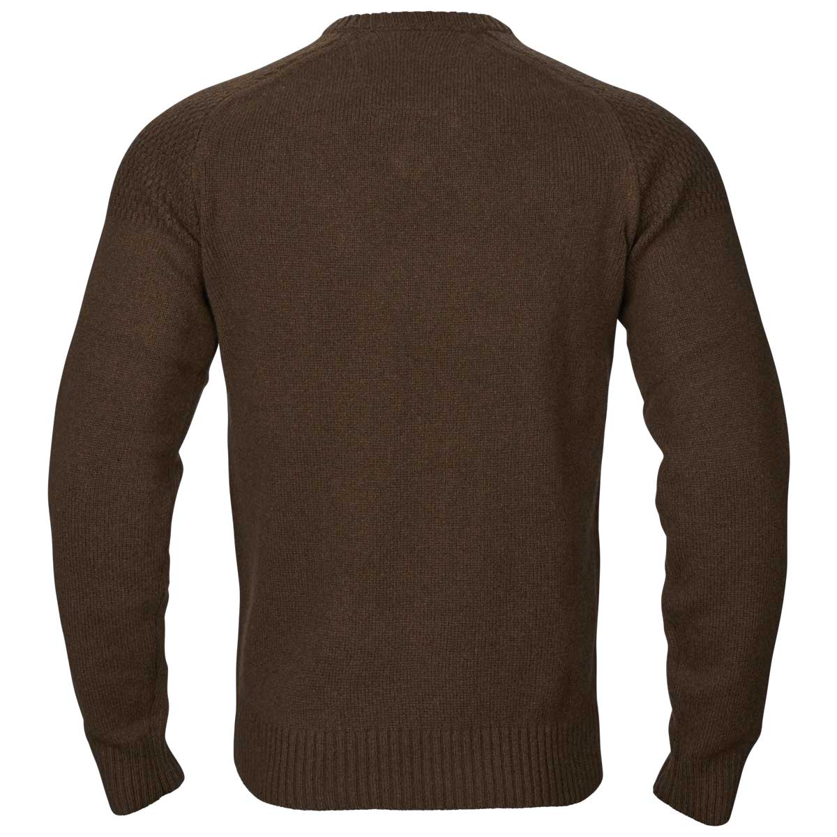 HARKILA Vincent Merino V-Neck Pullover - Mens - Demitasse Brown