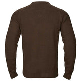 HARKILA Vincent Merino V-Neck Pullover - Mens - Demitasse Brown