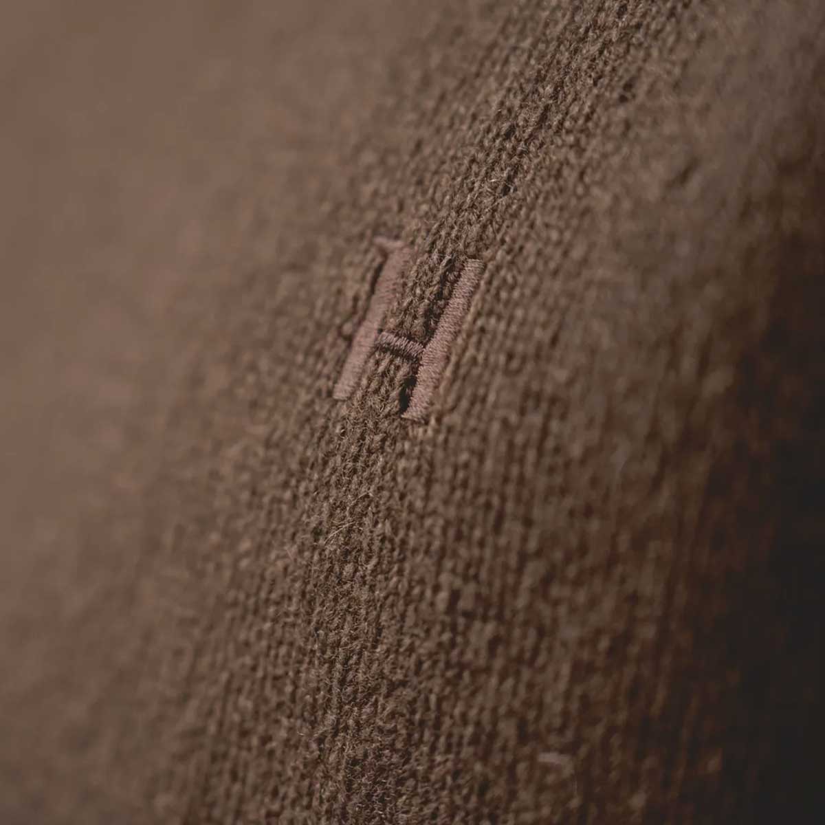 HARKILA Vincent Merino V-Neck Pullover - Mens - Demitasse Brown