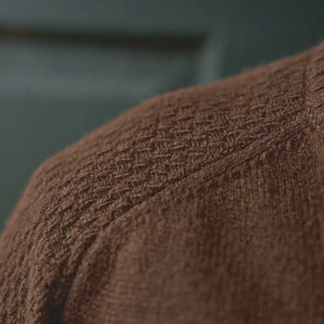 HARKILA Vincent Merino V-Neck Pullover - Mens - Demitasse Brown