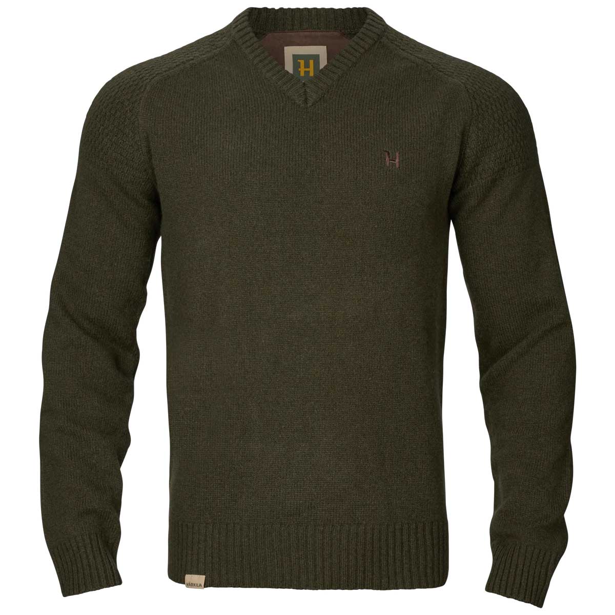 HARKILA Vincent Merino V-Neck Pullover - Mens - Rosin