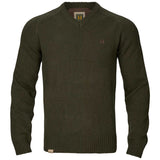 HARKILA Vincent Merino V-Neck Pullover - Mens - Rosin