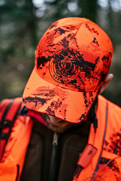 HARKILA Wildboar Pro Blaze Light Cap - AXIS MSP Orange Camo / Shadow Brown