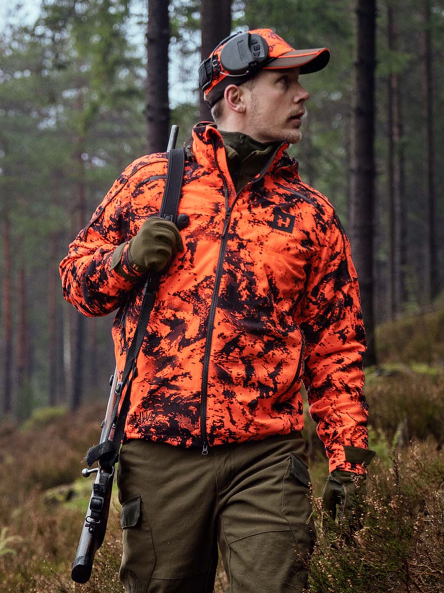HARKILA Wildboar Pro Camo HWS Jacket - Mens - AXIS MSP Orange Blaze