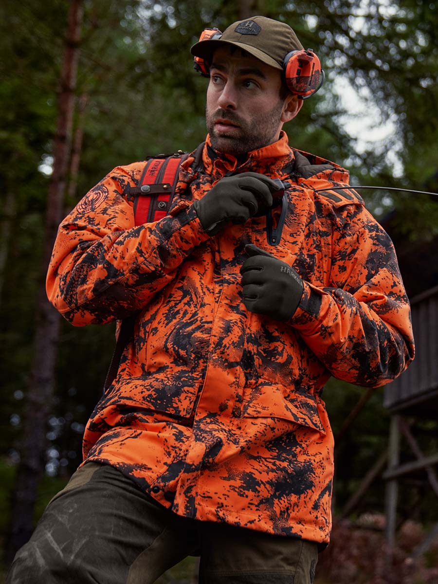 Orange hunting jacket discount mens