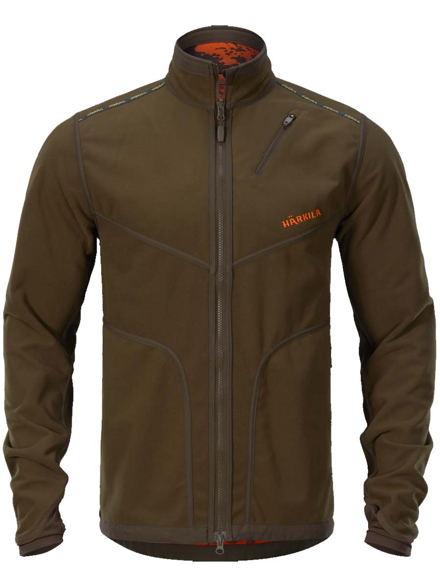 HARKILA Wildboar Pro Reversible WSP Fleece Jacket  - Mens - Willow Green/AXIS MSP Orange