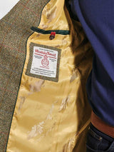 HARRIS TWEED Stromay Jacket - Mens - Olive Green with Check