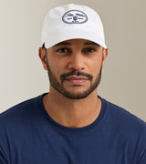 Peter Millar 25th Anniversary Hat in White - logo detail