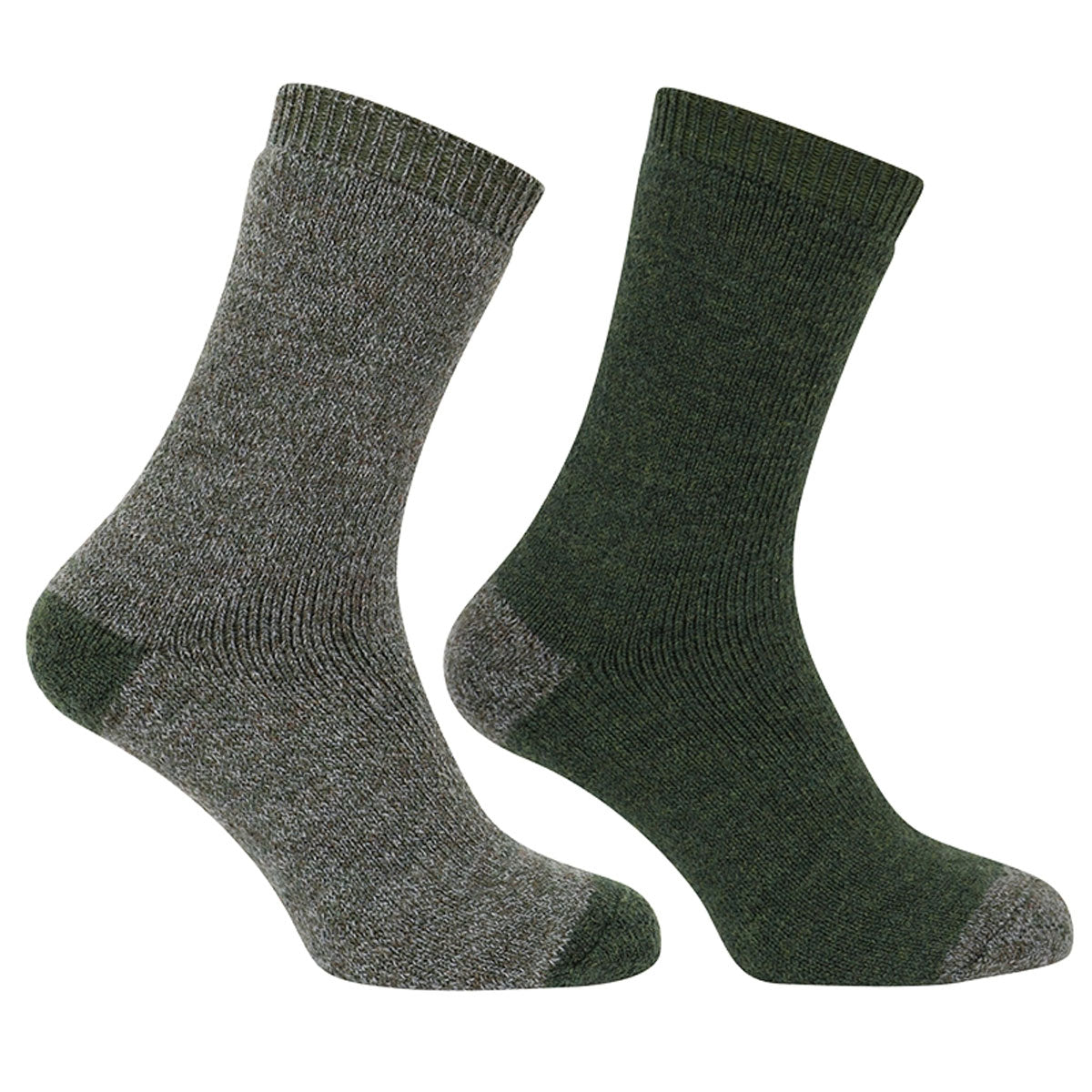 HOGGS OF FIFE 1904 Country Short Socks - Twin Pack - Tweed / Loden
