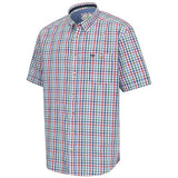 HOGGS OF FIFE Aberdour Short Sleeve Checked Shirt - Mens - Green / Red