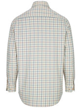 Load image into Gallery viewer, HOGGS OF FIFE Ambassador Premier Tattersall Shirt - Mens - Ivory &amp; Navy
