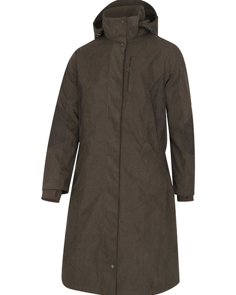 HOGGS OF FIFE Ardross Pro Long Riding Coat - Womens - Dark Olive