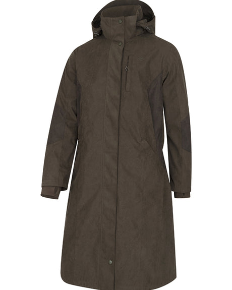 HOGGS OF FIFE Ardross Pro Long Riding Coat - Womens - Dark Olive