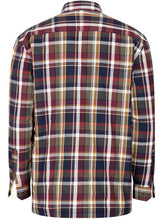 Load image into Gallery viewer, HOGGS OF FIFE Arran Microfleece Lined Cotton Shirt - Mens - Wine / Olive Check
