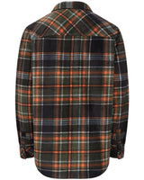 HOGGS OF FIFE Balbeggie Fleece Shacket - Mens - Green/Rust