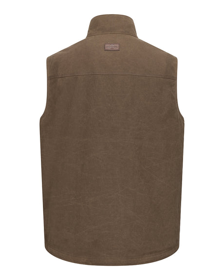 HOGGS OF FIFE Balfour Waxed Canvas Gilet - Mens - Rock