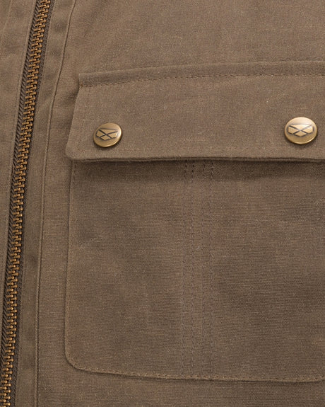 HOGGS OF FIFE Balfour Waxed Canvas Gilet - Mens - Rock