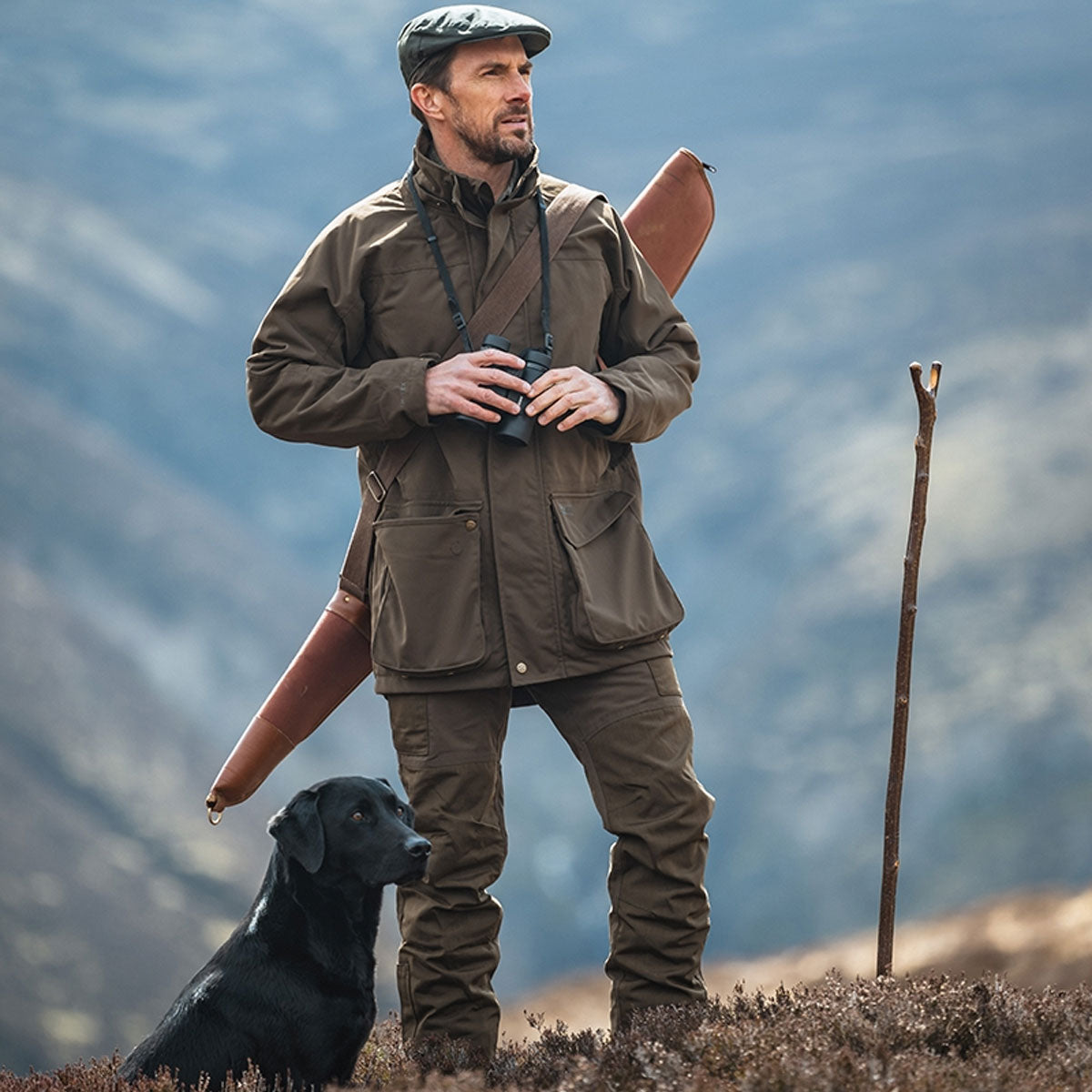 HOGGS OF FIFE Ballater Waterproof Field Jacket - Mens - Green