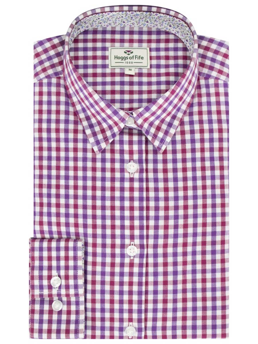 HOGGS OF FIFE Becky II Cotton Shirt - Women's - Pink/Blue