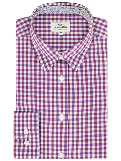 HOGGS OF FIFE Becky II Cotton Shirt - Women's - Pink/Blue