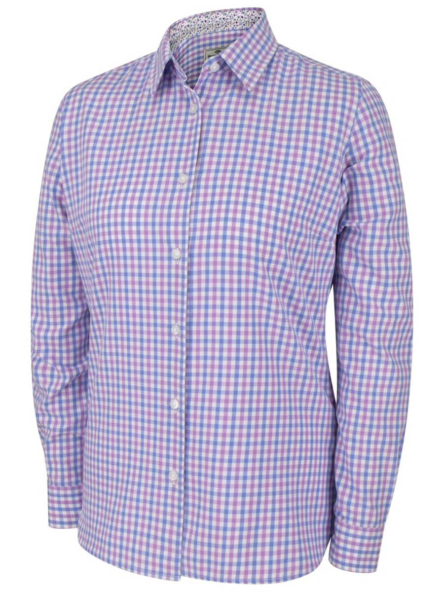 HOGGS OF FIFE Becky II Cotton Shirt - Women's - Violet/Cerise