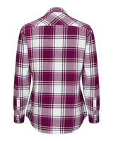 HOGGS OF FIFE Caitlyn Oversized Flannel Shirt - Women's - Berry