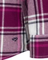 HOGGS OF FIFE Caitlyn Oversized Flannel Shirt - Women's - Berry