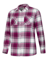 HOGGS OF FIFE Caitlyn Oversized Flannel Shirt - Women's - Berry