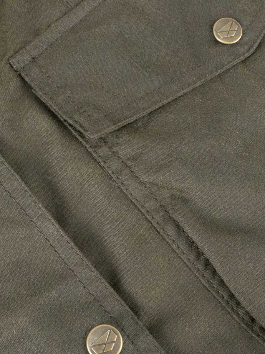 HOGGS OF FIFE Caledonia Waxed Jacket - Womens - Antique Olive