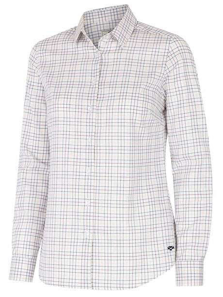 HOGGS OF FIFE Callie Twill Shirt - Women's - White/Green/Yellow/Red