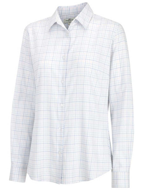 HOGGS OF FIFE Callie Twill Shirt - Women's - White/Pink/Blue