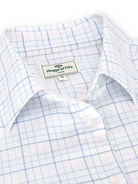 HOGGS OF FIFE Callie Twill Shirt - Women's - White/Pink/Blue
