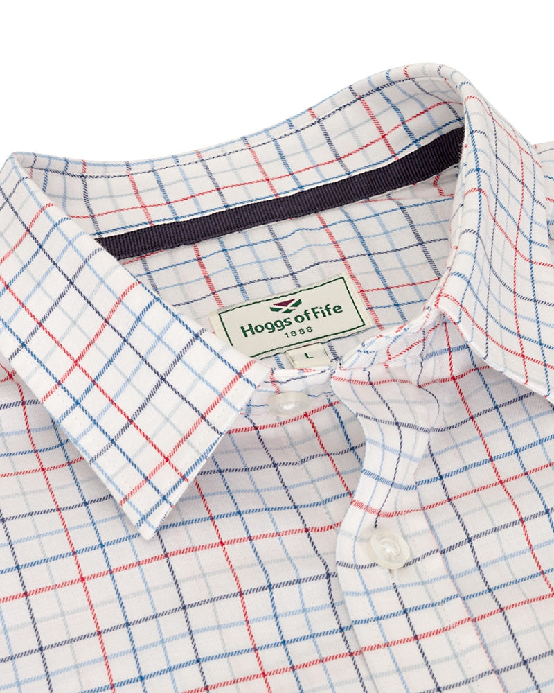 HOGGS OF FIFE Callum Country Check Shirt - Mens - Red/Blue