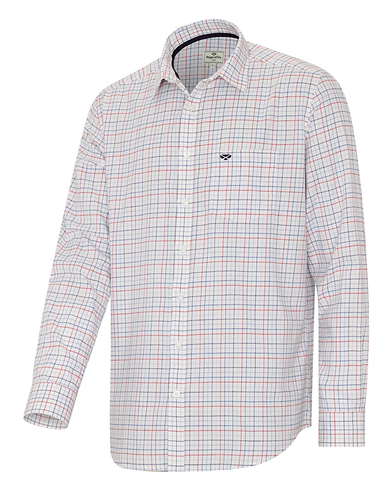 HOGGS OF FIFE Callum Country Check Shirt - Mens - Red/Blue