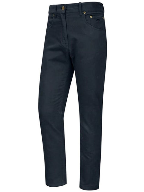HOGGS OF FIFE Carrick Technical Stretch Moleskin Jeans - Mens - Navy