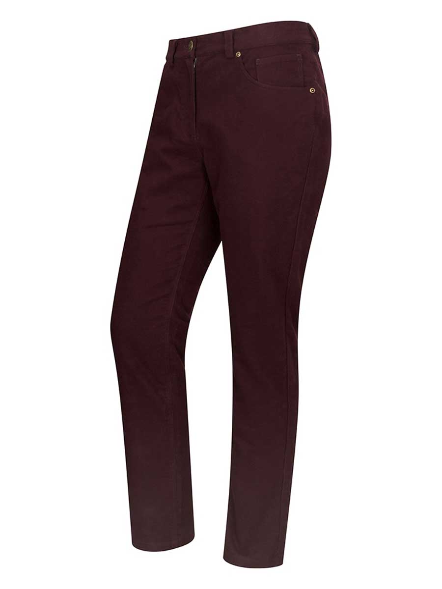 HOGGS OF FIFE Carrick Technical Stretch Moleskin Trousers - Mens - Malbec