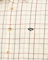 HOGGS OF FIFE Chieftain Premier Tattersall Shirt – Men's – Rust Check