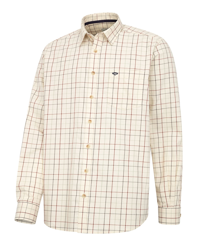 HOGGS OF FIFE Chieftain Premier Tattersall Shirt – Men's – Rust Check