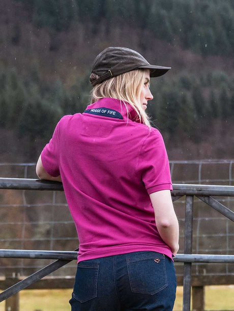 HOGGS OF FIFE Cora Pique Polo Shirt - Women's - Berry