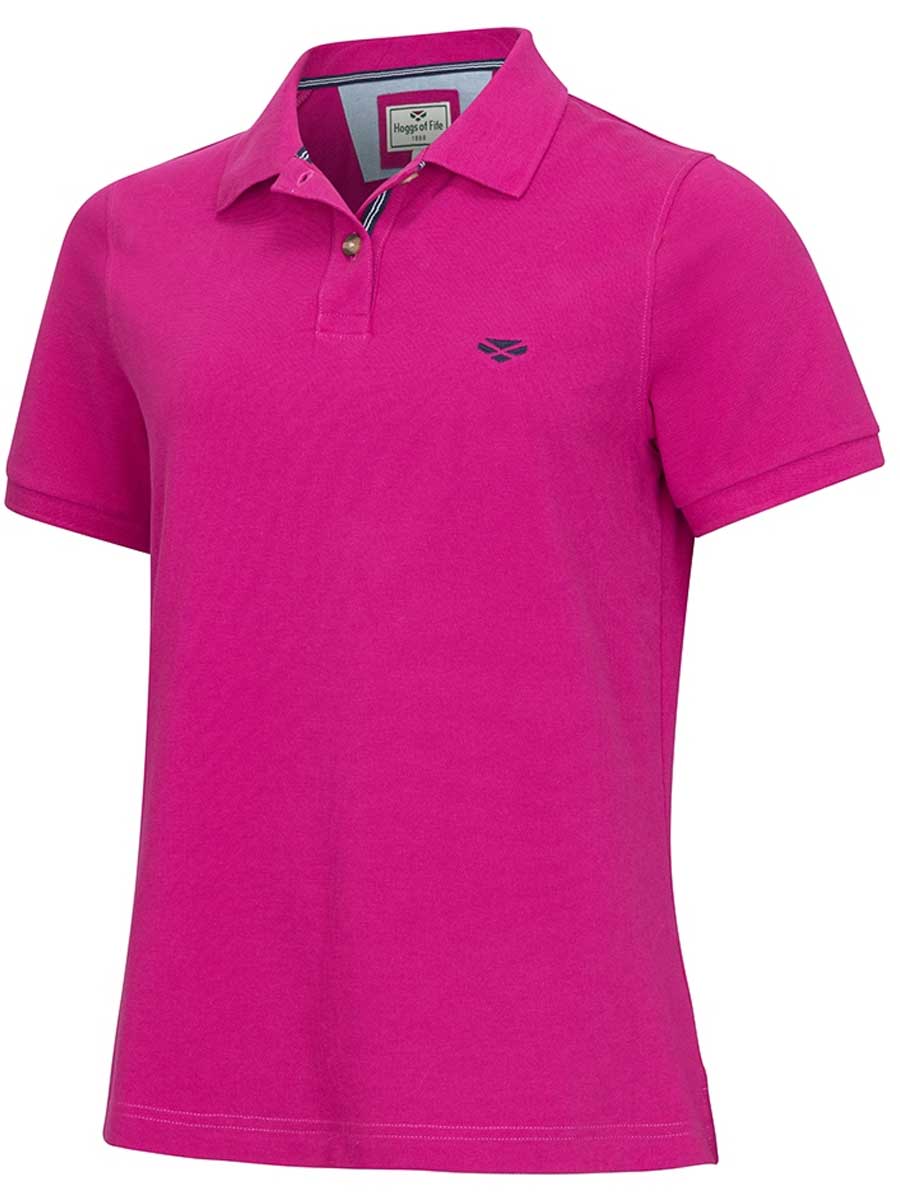 HOGGS OF FIFE Cora Pique Polo Shirt - Women's - Berry