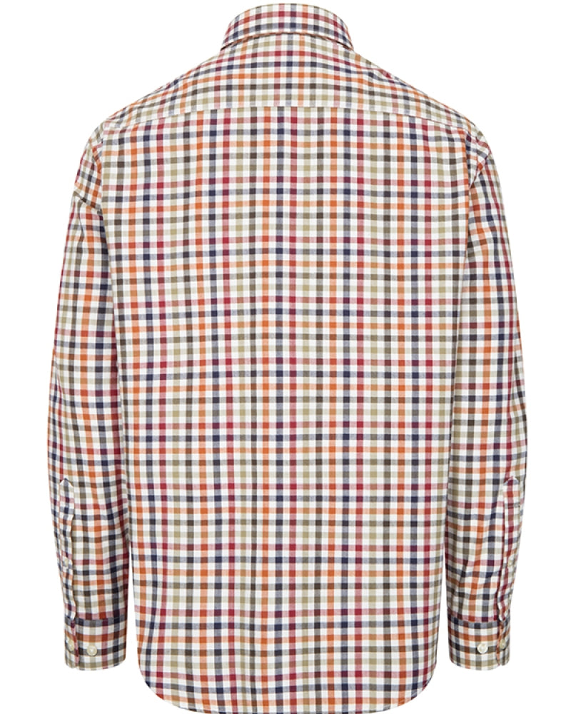 HOGGS OF FIFE Douglas Twill Shirt - Mens - Rust/Olive