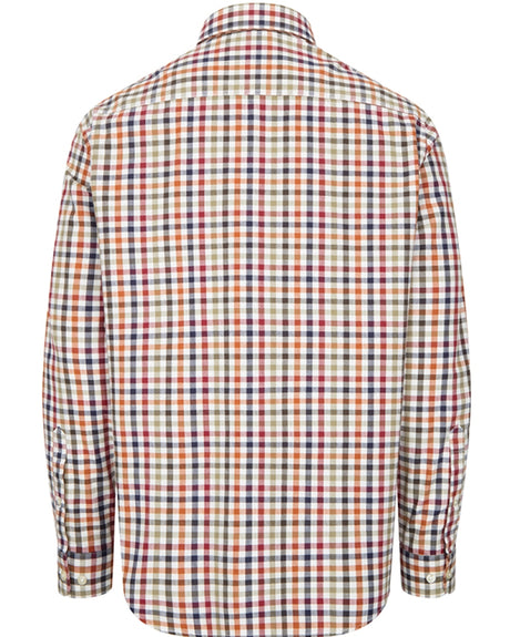 HOGGS OF FIFE Douglas Twill Shirt - Mens - Rust/Olive
