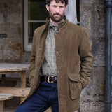 HOGGS OF FIFE Dunkeld II Leather Jacket - Men's - Khaki