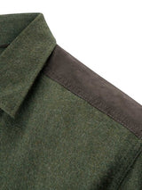 HOGGS OF FIFE Dunvegan Flannel Shirt - Mens - Loden