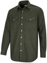 HOGGS OF FIFE Dunvegan Flannel Shirt - Mens - Loden