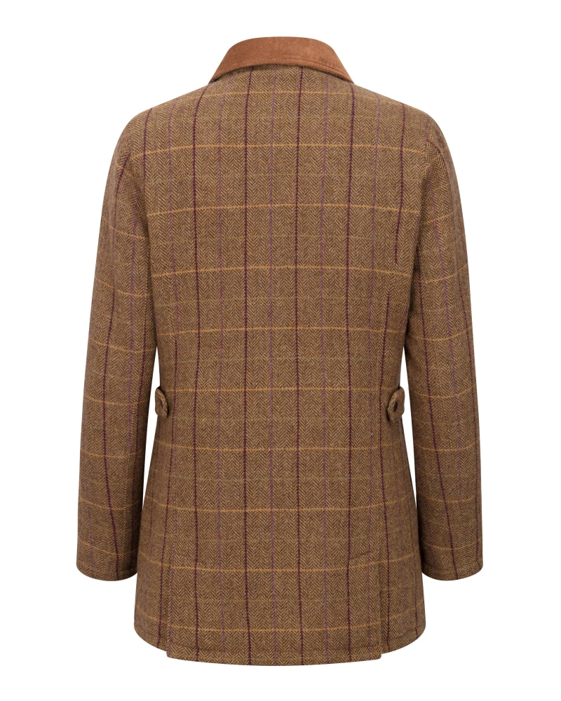 HOGGS OF FIFE Eden Technical Tweed Field Coat - Women's - Bracken/Blackberry