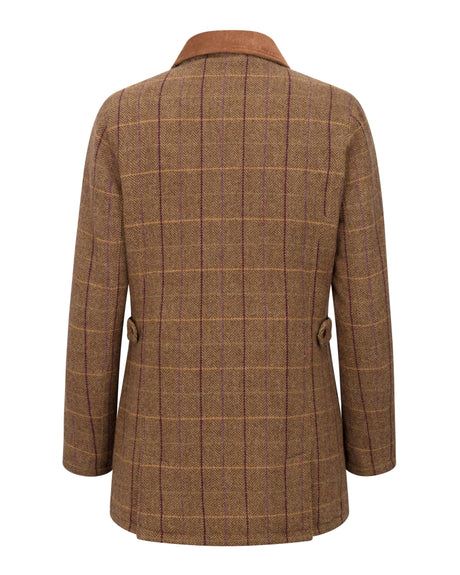 HOGGS OF FIFE Eden Technical Tweed Field Coat - Women's - Bracken/Blackberry