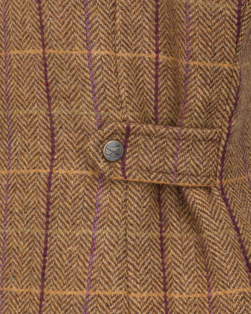 HOGGS OF FIFE Eden Technical Tweed Field Coat - Women's - Bracken/Blackberry